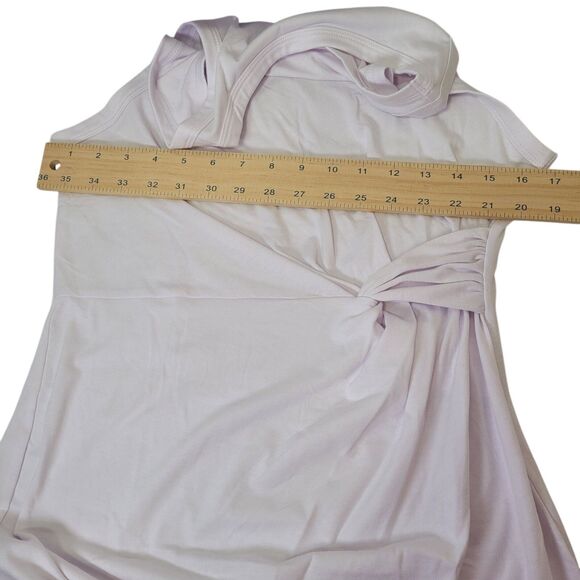 Women's  Knot Dress White Knot Mini Jersey Knit, Size Large - Picture 6 of 8